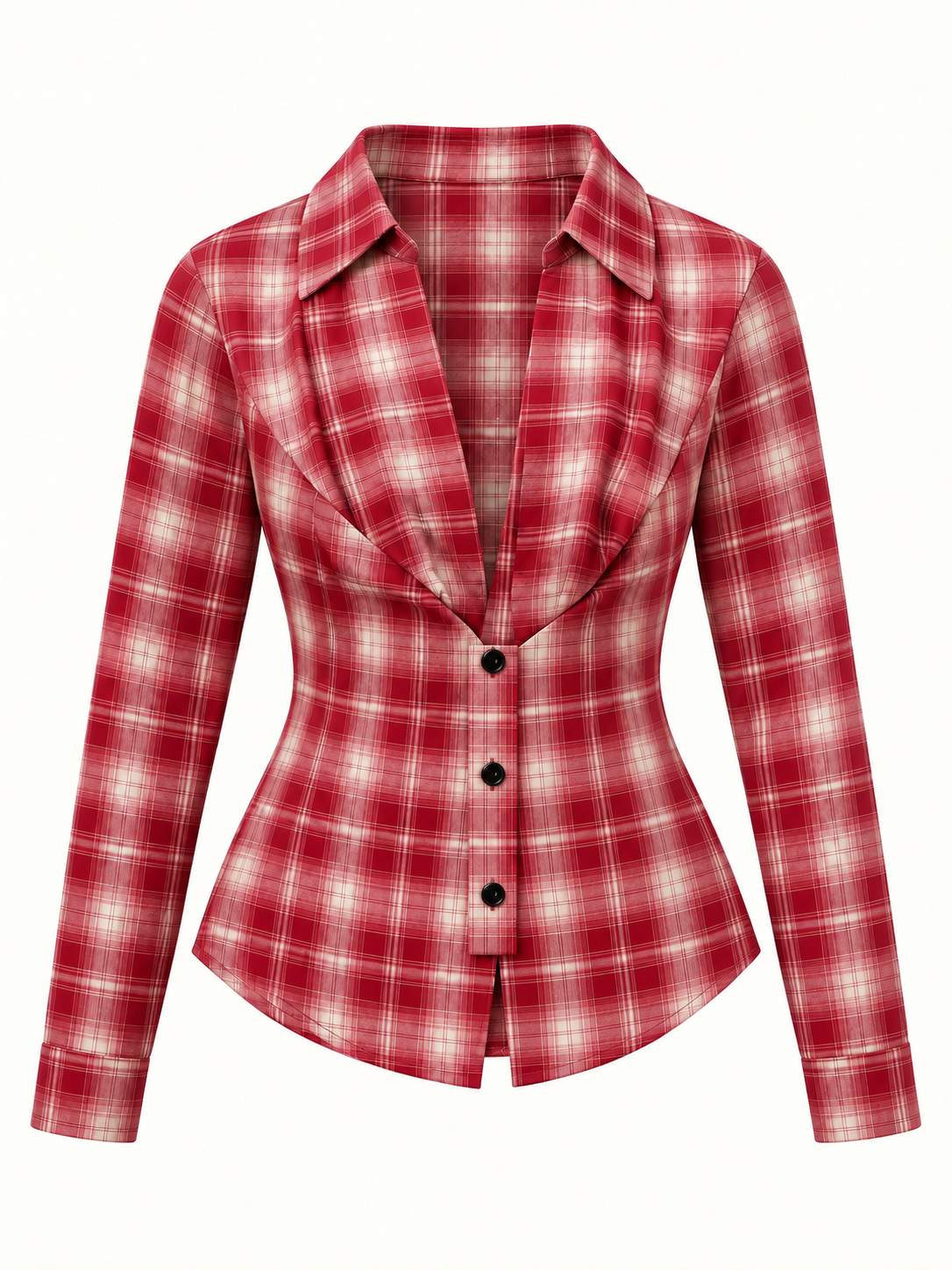 Plaid Long Sleeve - Red