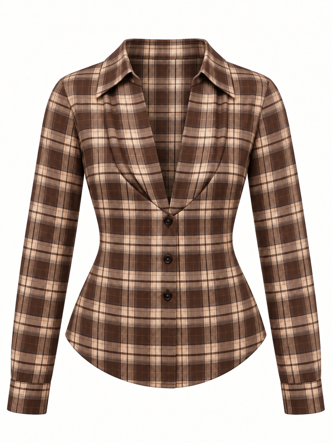 Plaid Long Sleeve - Black