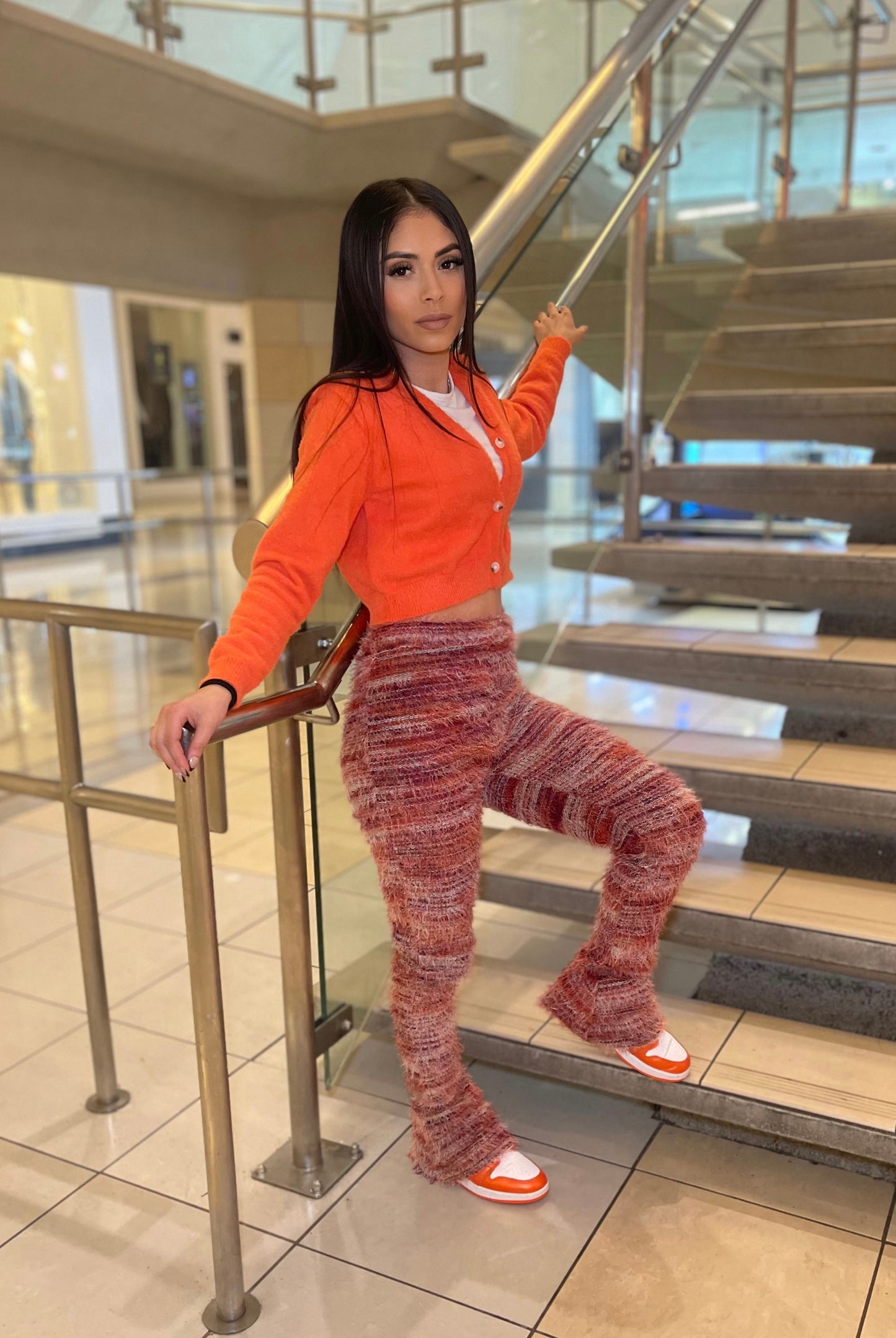 Got it stacked pants - PINK