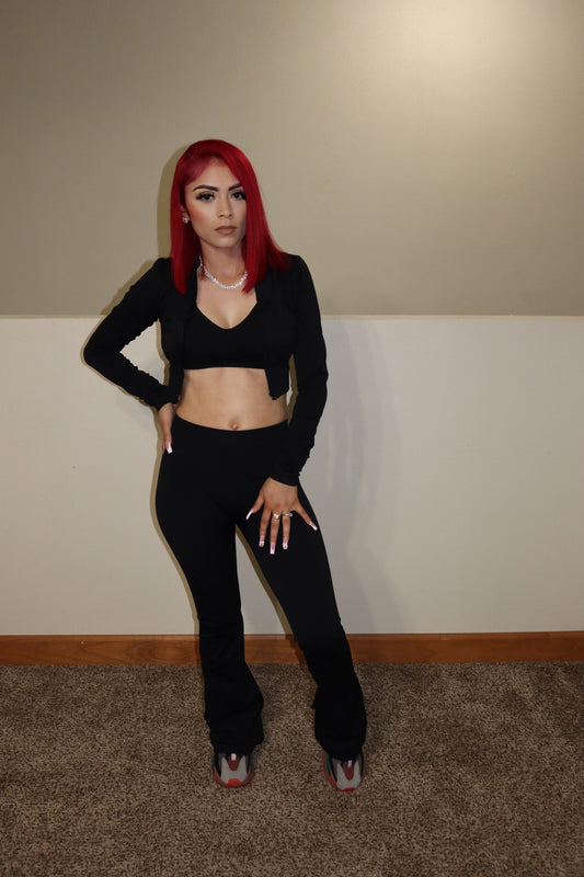 Active Pants Set - Black