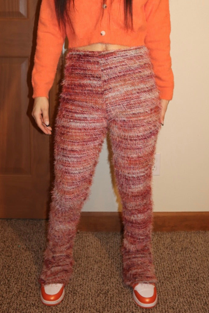 Got it stacked pants - PINK