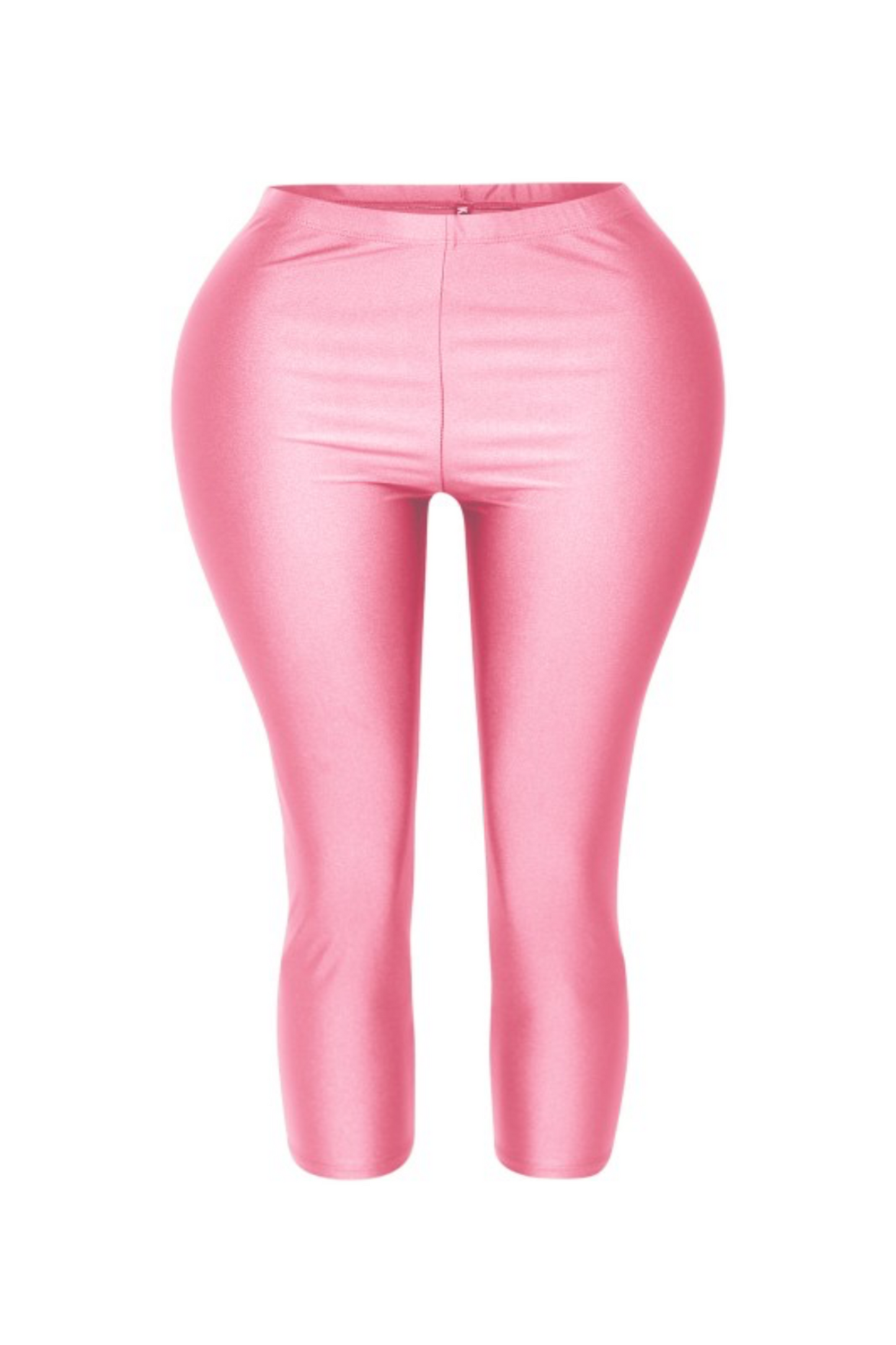 Capri leggings - Metallic Pink
