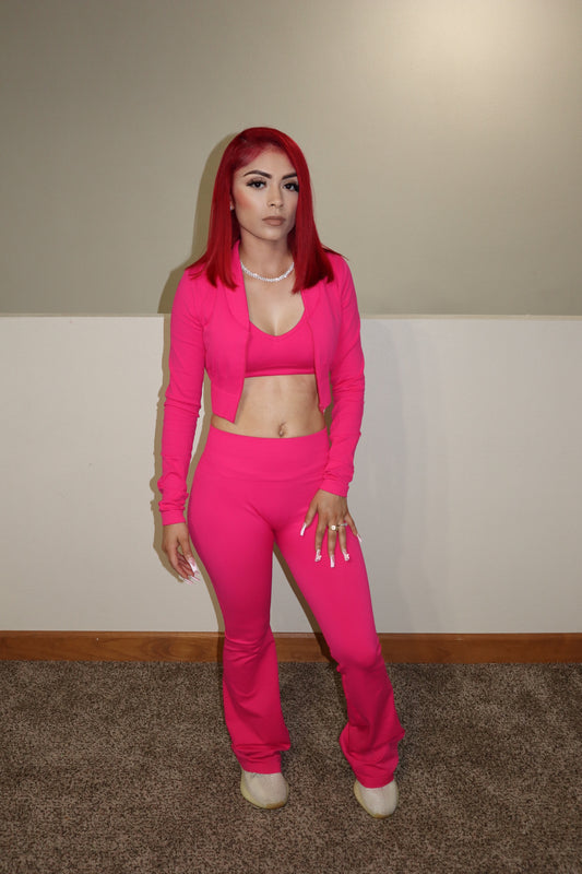 Active Pants Set - Pink