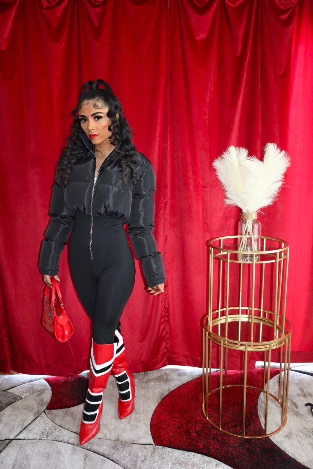 Going Out For Fun Jacket Jumpsuit CONNECTED - Black