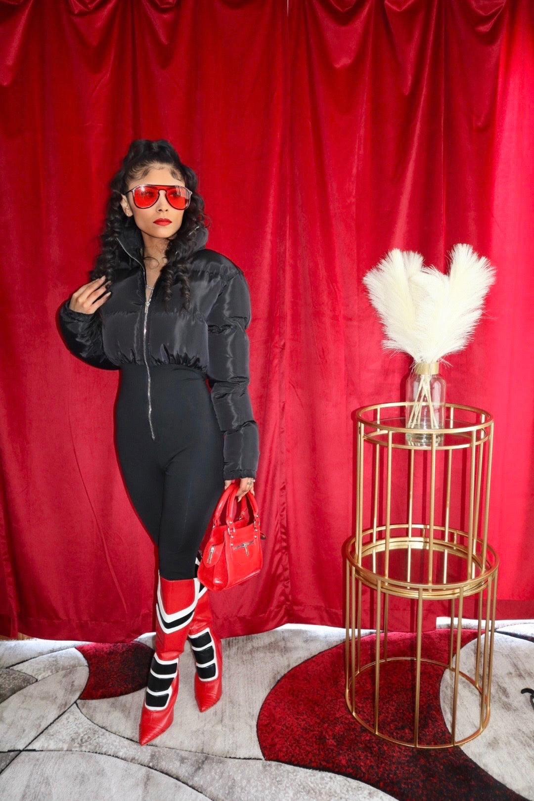 Going Out For Fun Jacket Jumpsuit CONNECTED - Black